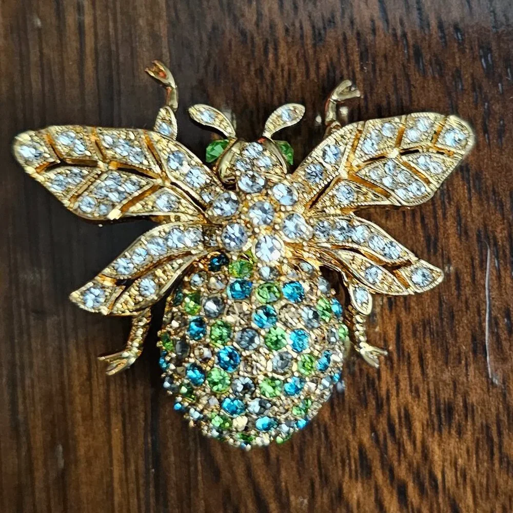 CINER for Joan Rivers Colorful Pave Bee Brooch Pin - Picture 3 of 16